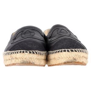 Pre Loved chanel Women black Slip-Ons